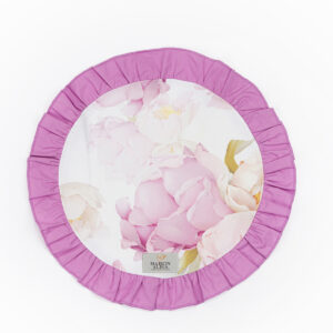 MAİSON ALİSA 2 ADET ŞAKAYIK DESENLİ LİLA FIRFIRLI SUPLA