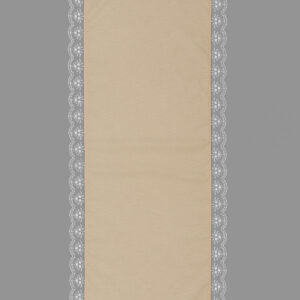 MAİSON ALİSA DANTELLİ BEJ KETEN RUNNER