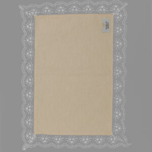 MAİSON ALİSA 2 ADET DANTELLİ BEJ KETEN AMERİKAN SERVİS